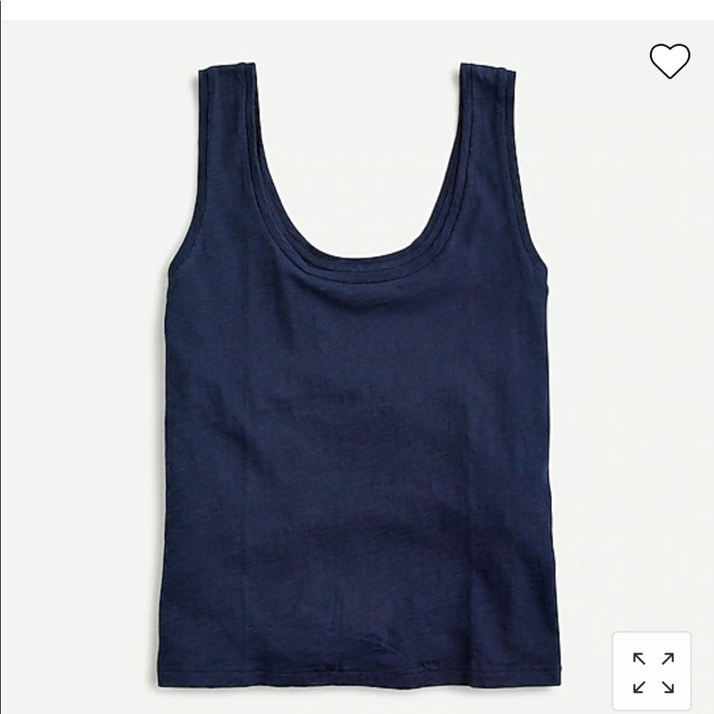 NWT J.crew vintage cotton scoopneck tank